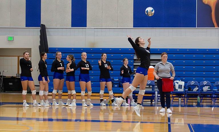Volleyball stays undefeated at home.